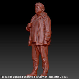 Station Male Staff With Tea Dsp072 Figure