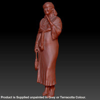 Dsp127 Lady Standing Chatting Figure