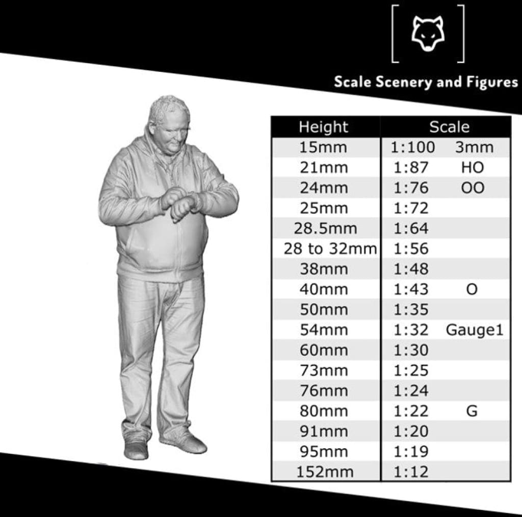 DSP141B Male Driver/Loco Sitting Legs Cut| Scale 3D