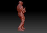 Dsp165 Male Hat And Neck Tie Figure