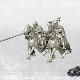 EDZ Castilian Knight with axe or lance on horse Medieval