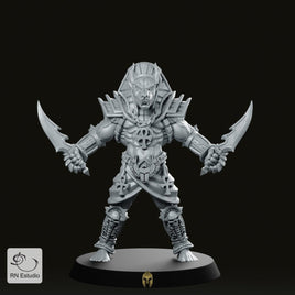 Egyptian Anubti Warrior With Daggers Miniature