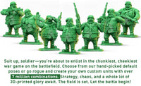 Fat Army - Captain Hat Please leave notes on order for the one or ones you want 0.99 each Figure
