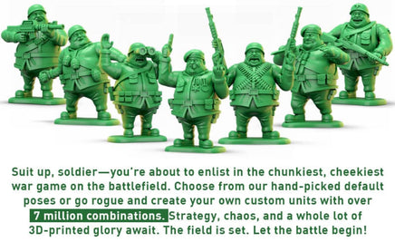 Fat Army - Captain Hat Please leave notes on order for the one or ones you want 0.99 each Figure