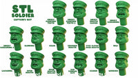 Fat Army - Captain Hat Please leave notes on order for the one or ones you want 0.99 each Figure