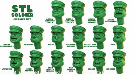 Fat Army - Captain Hat Please leave notes on order for the one or ones you want 0.99 each Figure