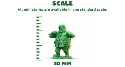 Fat Army - Captain Hat Please leave notes on order for the one or ones you want 0.99 each Figure