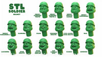 Fat Army - Heads With Helmet Please leave notes on order for the one or ones you want 0.99 each Figure