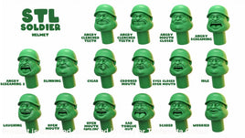 Fat Army - Heads With Helmet Please leave notes on order for the one or ones you want 0.99 each Figure