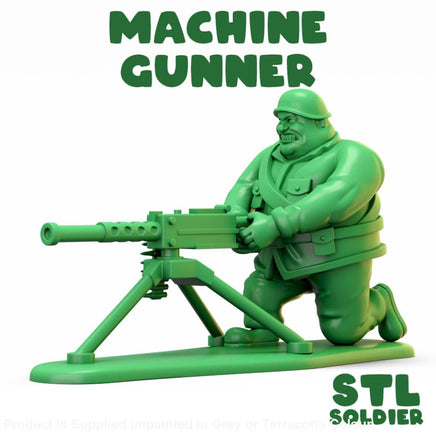 Fat Army - Machine Gunner Figure
