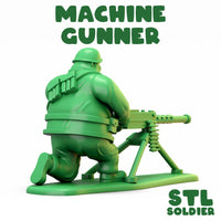 Fat Army - Machine Gunner Figure
