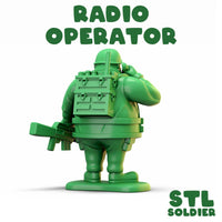 Fat Army - Radio Operator Figure