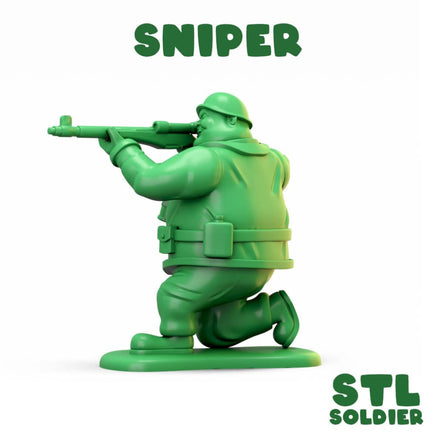 Fat Army - Sniper Figure