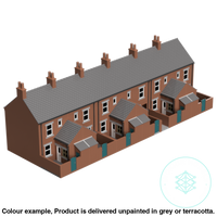 Fc004A – 6X Terrace House Pack Oo Scale Building