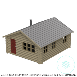 Fm003 – Log Cabin Oo/Ho Scale Oo Building