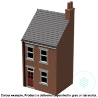 Fm004C – Low Relief Terrace House Oo/Ho Scale Oo Building