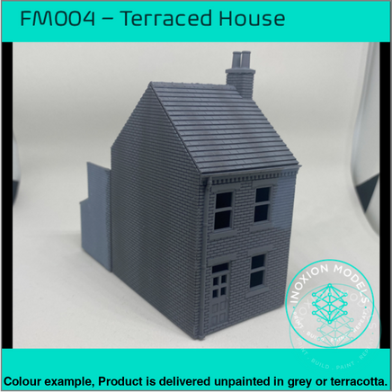 Fm004F – Low Relief Terrace House Oo/Ho Scale Oo Building