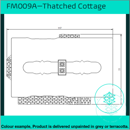 Fm009A – Thatched Cottage Oo/Ho Scale Oo Building