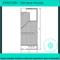 Fm010A – Terrace House Oo/Ho Scale Oo Building