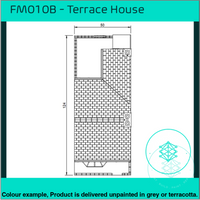 Fm010B – Terrace House Oo/Ho Scale Oo Building