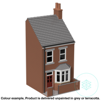 Fm010C – Low Relief Terrace House Oo/Ho Scale Oo Building
