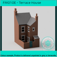 Fm010E – Low Relief Terrace House Oo/Ho Scale Oo Building