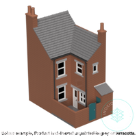 Fm010E – Low Relief Terrace House Oo/Ho Scale Oo Building