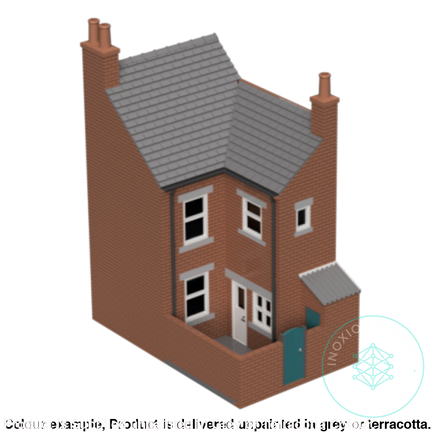 Fm010E – Low Relief Terrace House Oo/Ho Scale Oo Building
