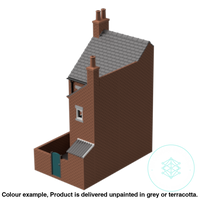 Fm010E – Low Relief Terrace House Oo/Ho Scale Oo Building