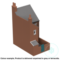 Fm010F – Low Relief Terrace House Oo/Ho Scale Oo Building