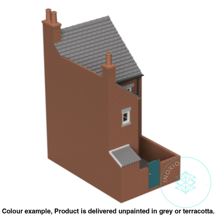 Fm010F – Low Relief Terrace House Oo/Ho Scale Oo Building