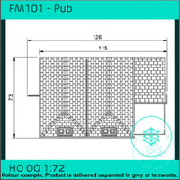 Fm101 – Pub/Hotel Oo/Ho Scale Oo Building