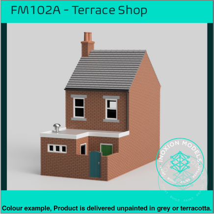 Fm102A – Terrace Shop Oo/Ho Scale Oo Building