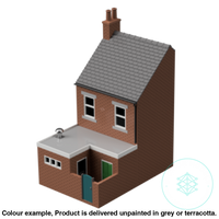 Fm102E – Low Relief Terrace Shop Oo/Ho Scale Oo Building