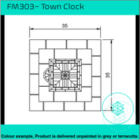 Fm303 – English Town Clock Oo/Ho Scale Oo Building