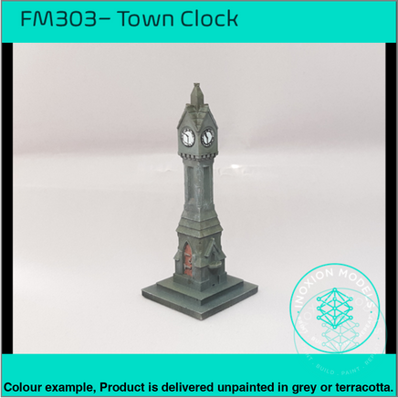 Fm303 – English Town Clock Oo/Ho Scale Oo Building