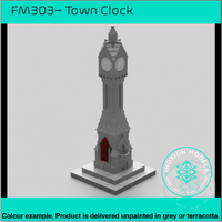 Fm303 – English Town Clock Oo/Ho Scale Oo Building