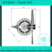 Fm305A – Tower Windmill Oo/Ho Scale Oo Building