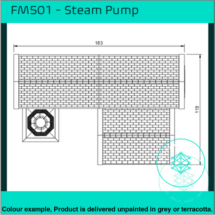 Fm501 – Steam Pump House Oo/Ho Scale Oo Building