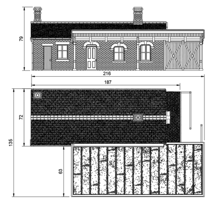 FM812A – GWR Station OO/HO Scale OO Scale Building