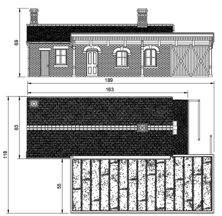 FM812A – GWR Station OO/HO Scale OO Scale Building