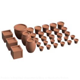 Fo001A – Filled Plant Pots Oo/Ho Scale Oo Accessory