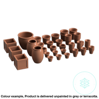 Fo001B – Empty Plant Pots Oo/Ho Scale Oo Accessory