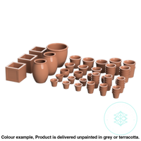 Fo001B – Empty Plant Pots Oo/Ho Scale Oo Accessory