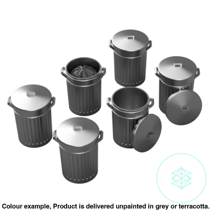 Fo100B – Dustbins Oo/Ho Scale Oo Accessory