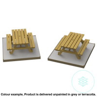Fo104A – Picnic Benches Oo/Ho Scale Oo Accessory