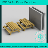 Fo104A – Picnic Benches Oo/Ho Scale Oo Accessory