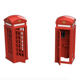 Fo106B - Phone Boxes Open Door Oo/Ho Scale Oo Accessory