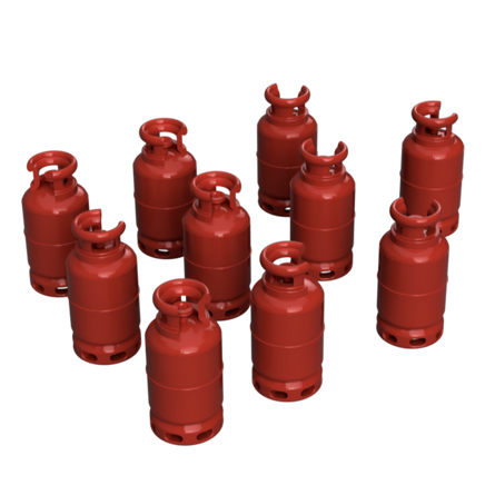 Fo205D – Gas Bottles Oo/Ho Scale Oo Accessory