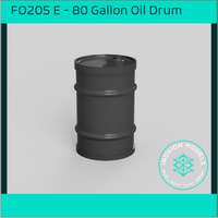 Fo205E – 80 Gallon Oil Drum Oo/Ho Scale Oo Accessory